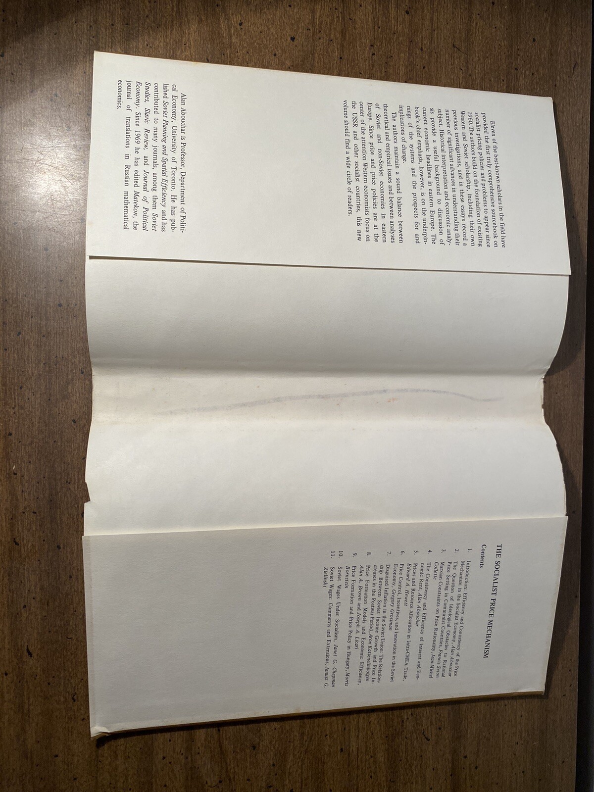 The Socialist Price Mechanism Hardcover Alan Abouchar 1977 Duke Univ Press