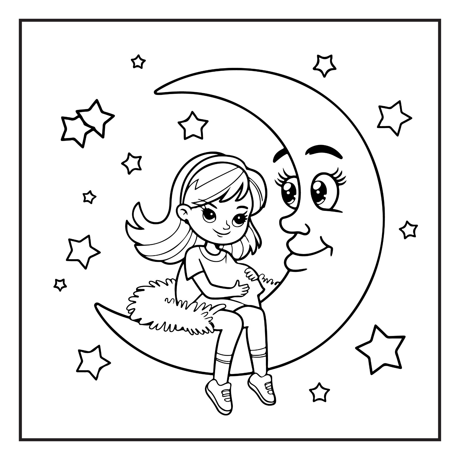 Stoner Girl Fun & Relaxing Pages | Adult & Kids Activity