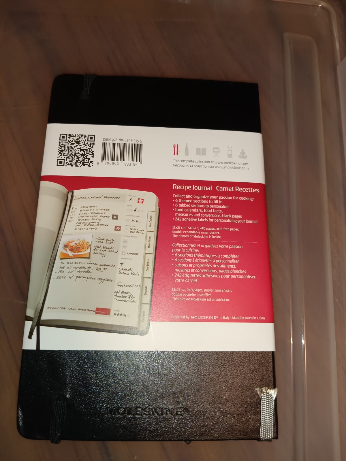 Moleskine Passions Recipe Journal 240 Pgs 5″x8.25″