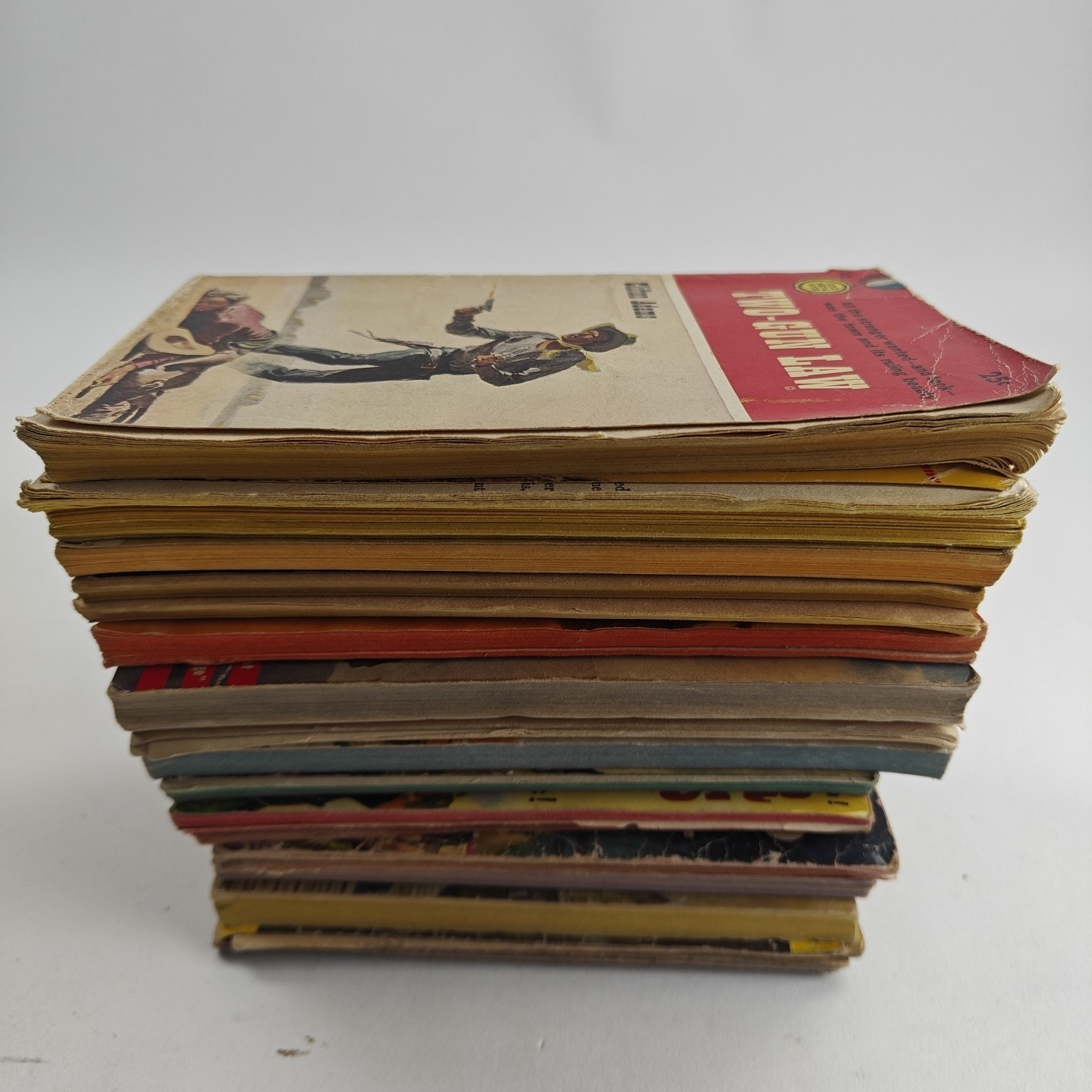 VTG Mixed Publisher Western Paperback Book Lot of 14 Cole, Morgan, Cook, Etc