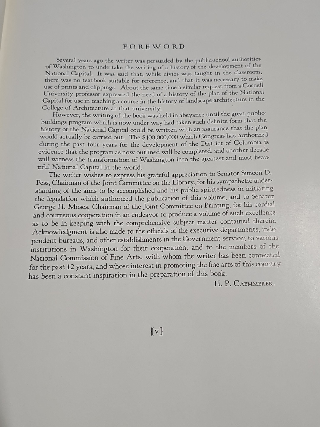 1932 HC Book “Washington – The National Capital” Caemmerer 736 Pages Limited #