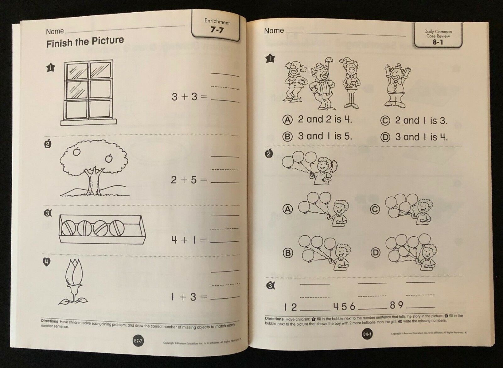 Pearson KINDERGARTEN enVision TEACHER’S RESOURCE MASTERS (2012)