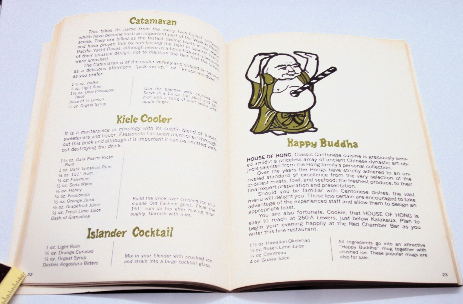 DRINKS OF HAWAII Paul Dick PB BOOK Third Edition Official Handbook 100 Recipes