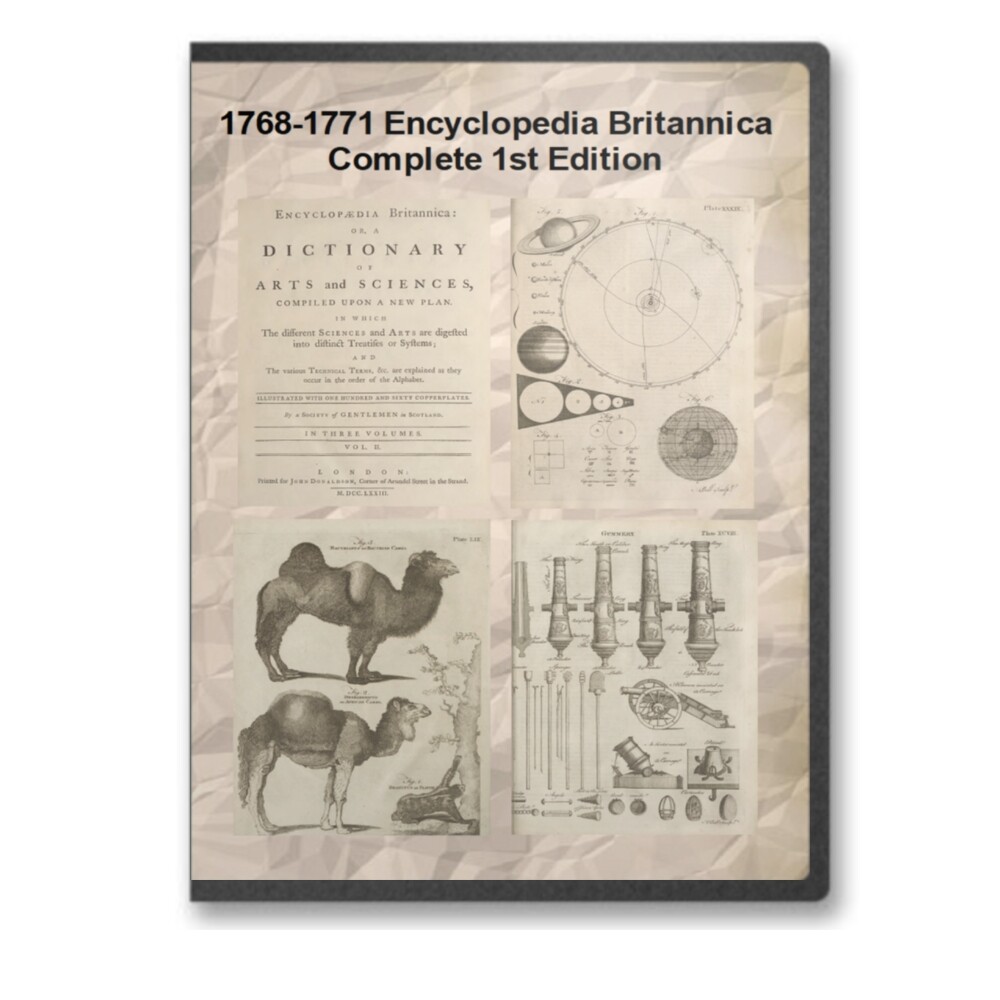 1768-1771 Encyclopedia Britannica Complete 3 Volume 1st Edition First E33
