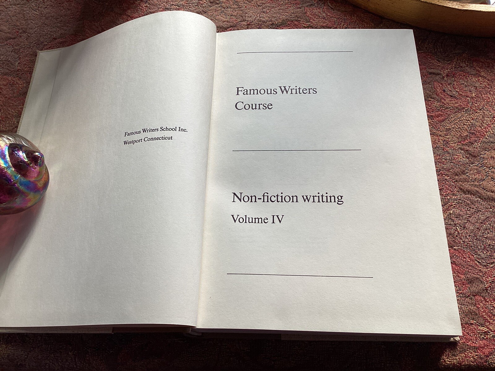 Famous Writers Course Vol 1, 2, 3 & 4 Vintage 1960 4 Books Principles Of Writing