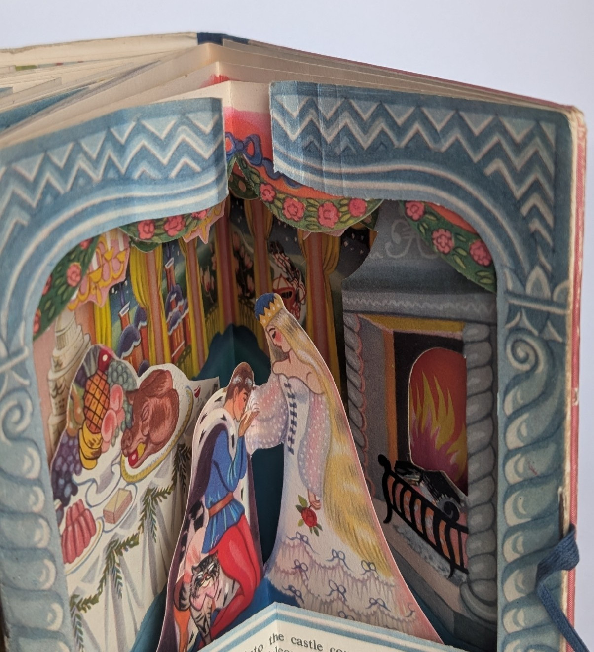 Puss in Boots Peepshow Book Folding Books Ltd Kathleen Hale 1950s Tunnel Book
