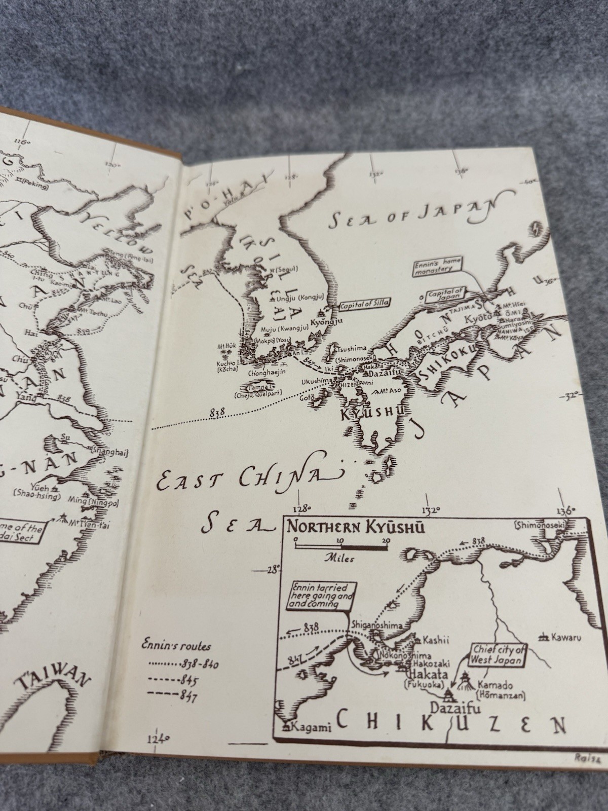 1955 Ennin’s Travels in T’ang China Edwin O Reischauer Hardcover