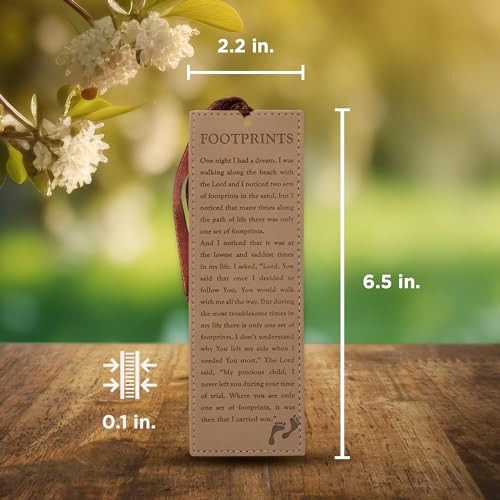 Vegan Faux Leather 6.5″ x 2.2″ x 0.1″ (165 x 56 x 3mm) Brown – Footprints