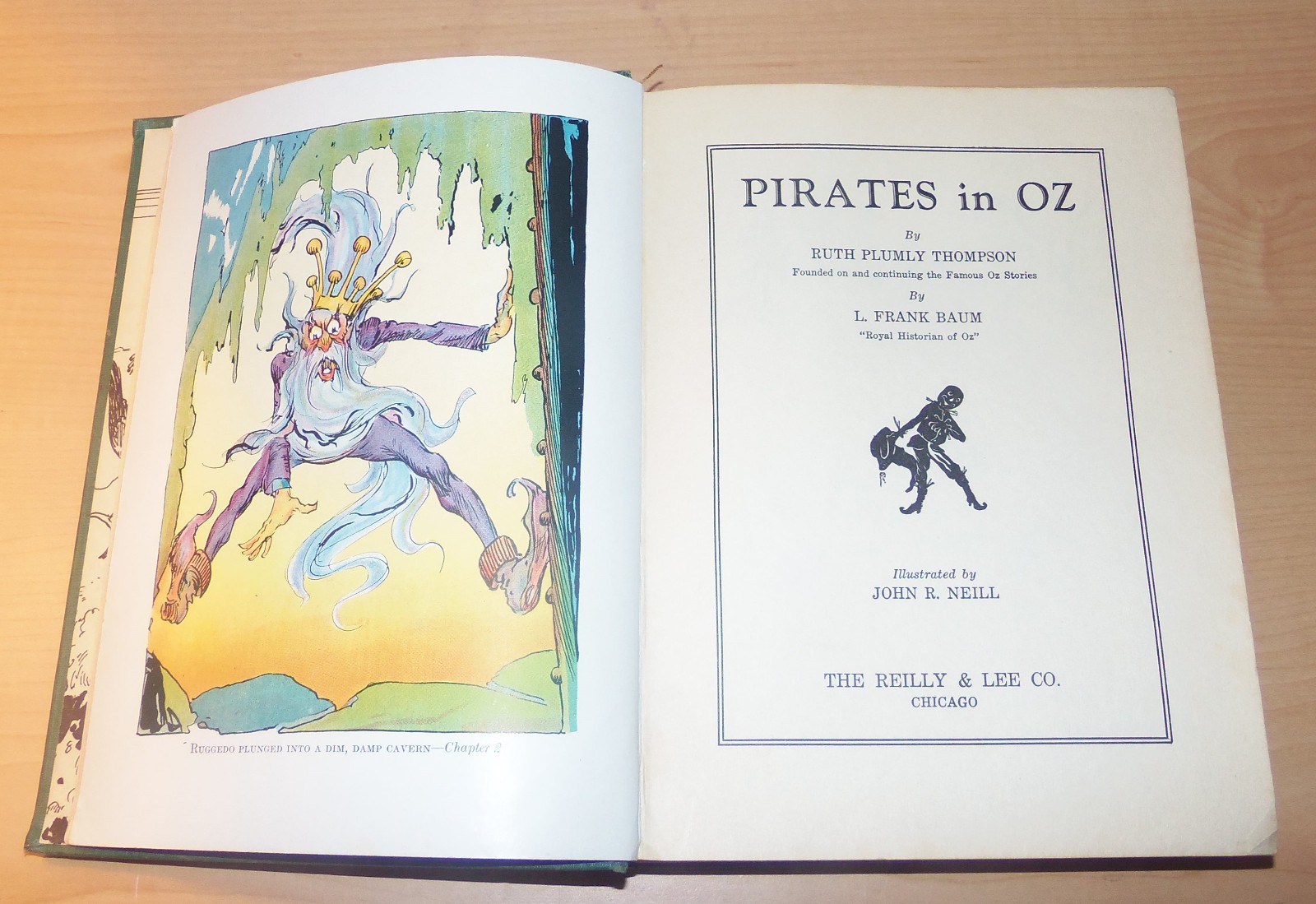 Pirates in Oz. Ruth Plumly Thompson. 1931. 1st ed. 12 color plates.