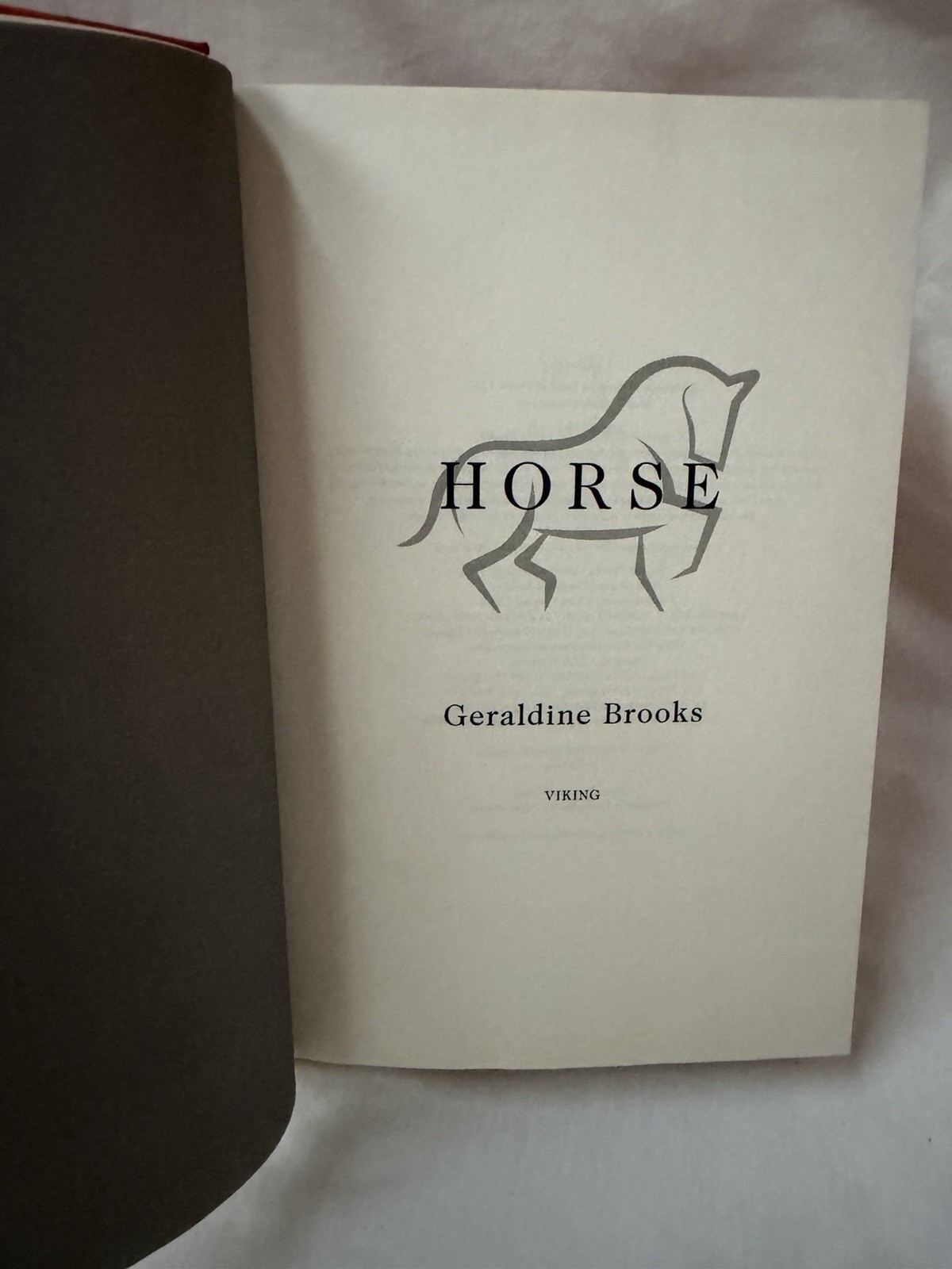 Horse A Novel By Geraldine Brooks 2022 Hardcover 1st Edition First Printing