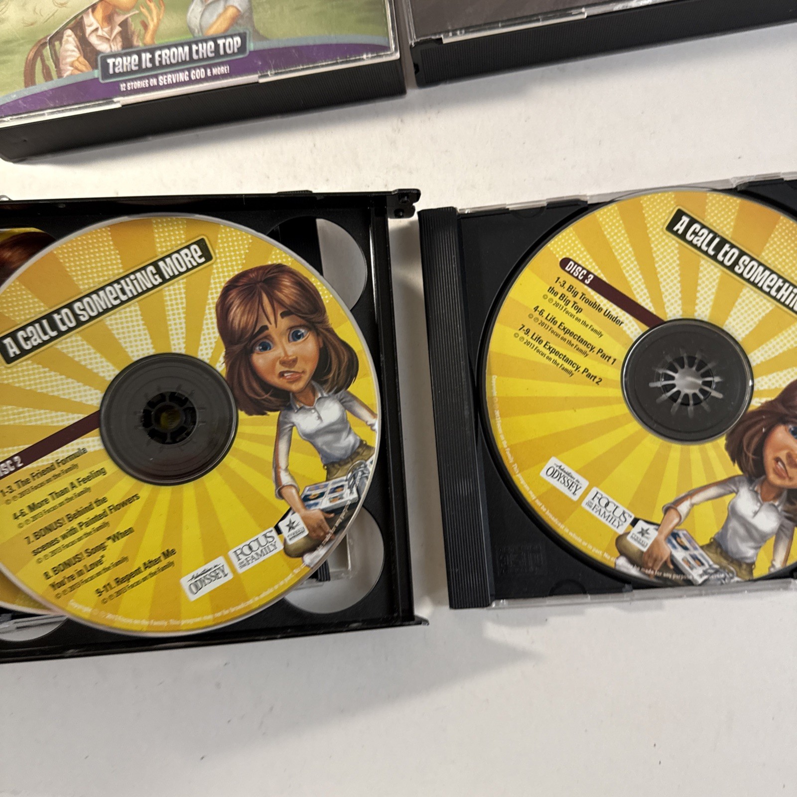 4 CD Sets (12 CDs)Adventures In Odyssey Focus On Family Audio Drama, 48 Episodes
