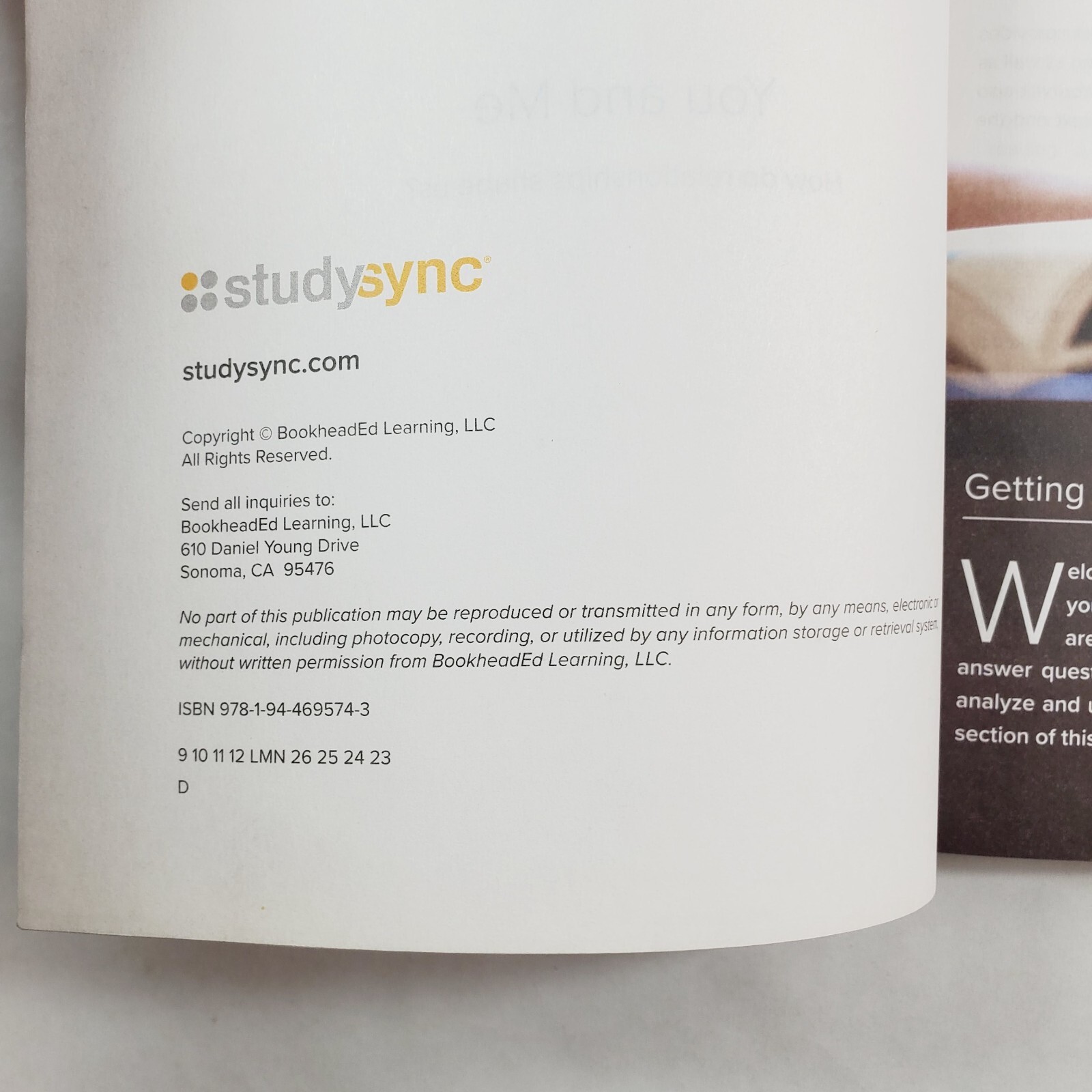 Lot of 5 Study Sync Grade 6 Reading and Writing Companion Workbooks Paperback