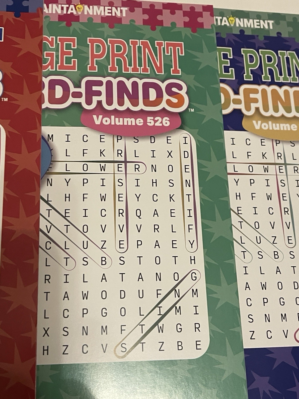 Lot Of 6 Kappa Large Print Word Search Word-Finds Books NEW Free Shipping 525-30