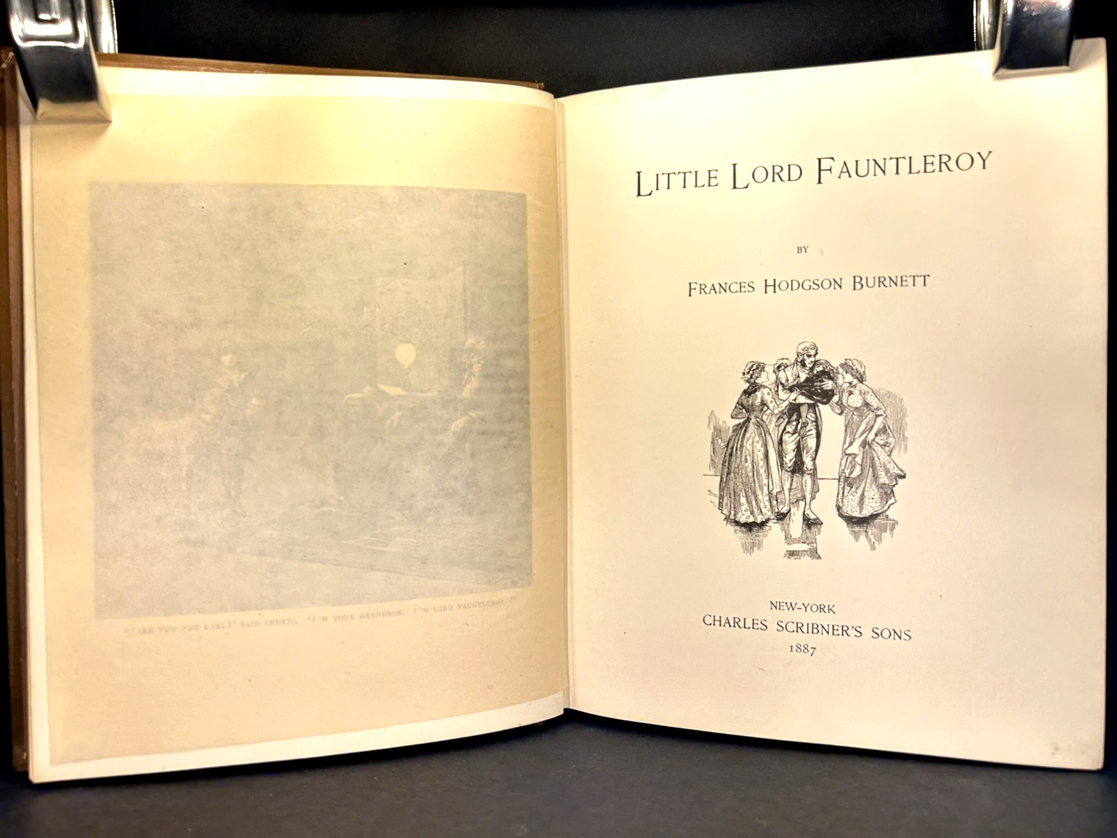 Antique Christian LITTLE LORD FAUNTLEROY- Burnett FINE BINDING Children ILL 1887
