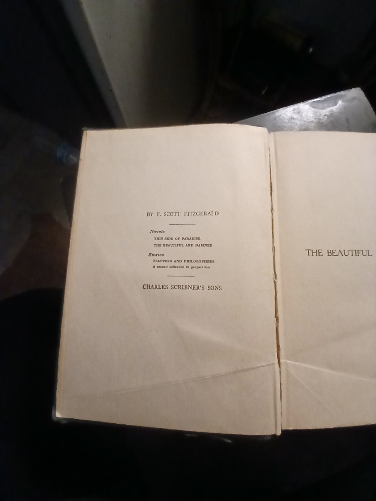The Beautiful And Damned – F. Scott Fitzgerald – First Edition First Printing