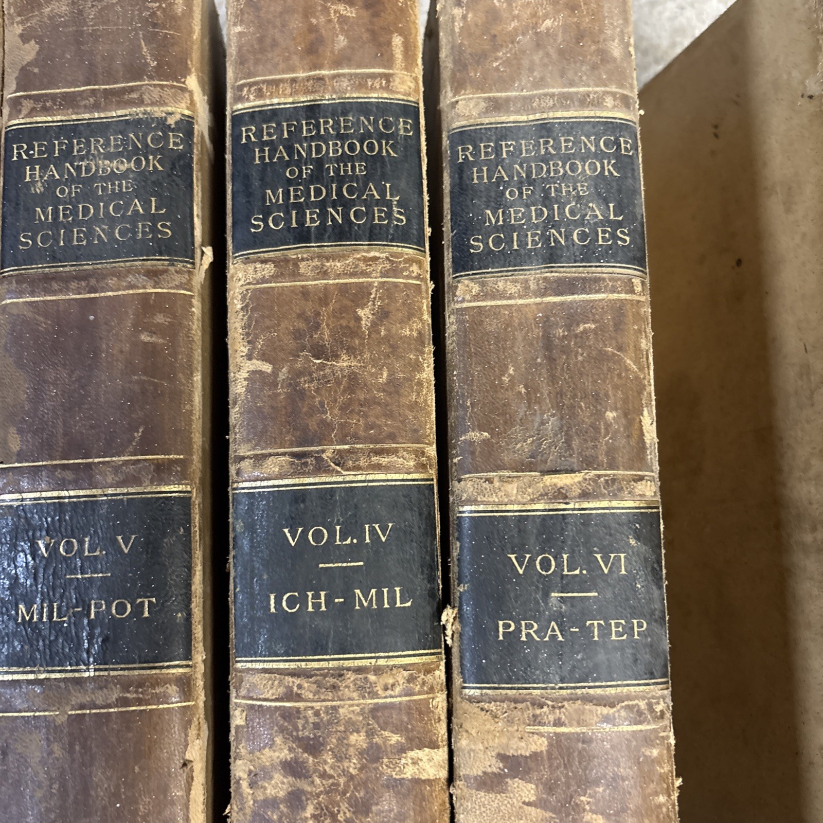Reference Handbook of Medical Sciences Volumes 1-8 Complete Set Hardcover 1884
