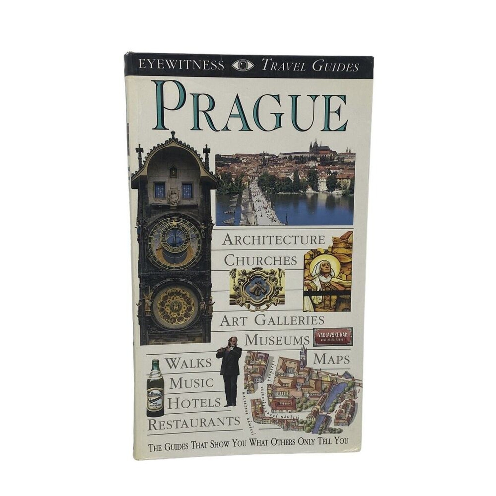 Prague: DK Eyewitness Travel Guides 1st American Ed. 1994 Maps Photos 264 Pages