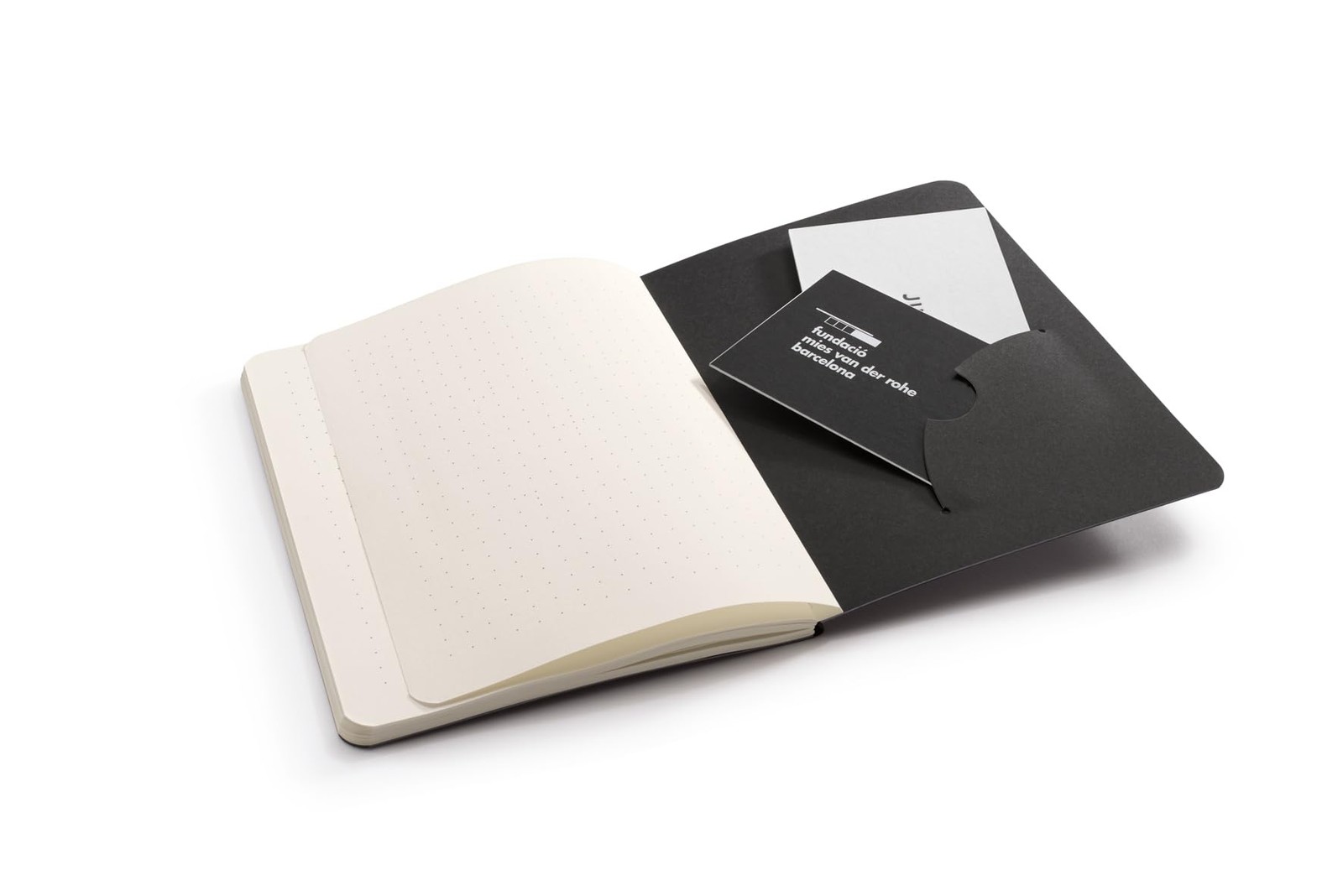 3 Pack 14.3×10.3cm Bullet Journal Pocket Notebooks 46 Pages Dotted Black