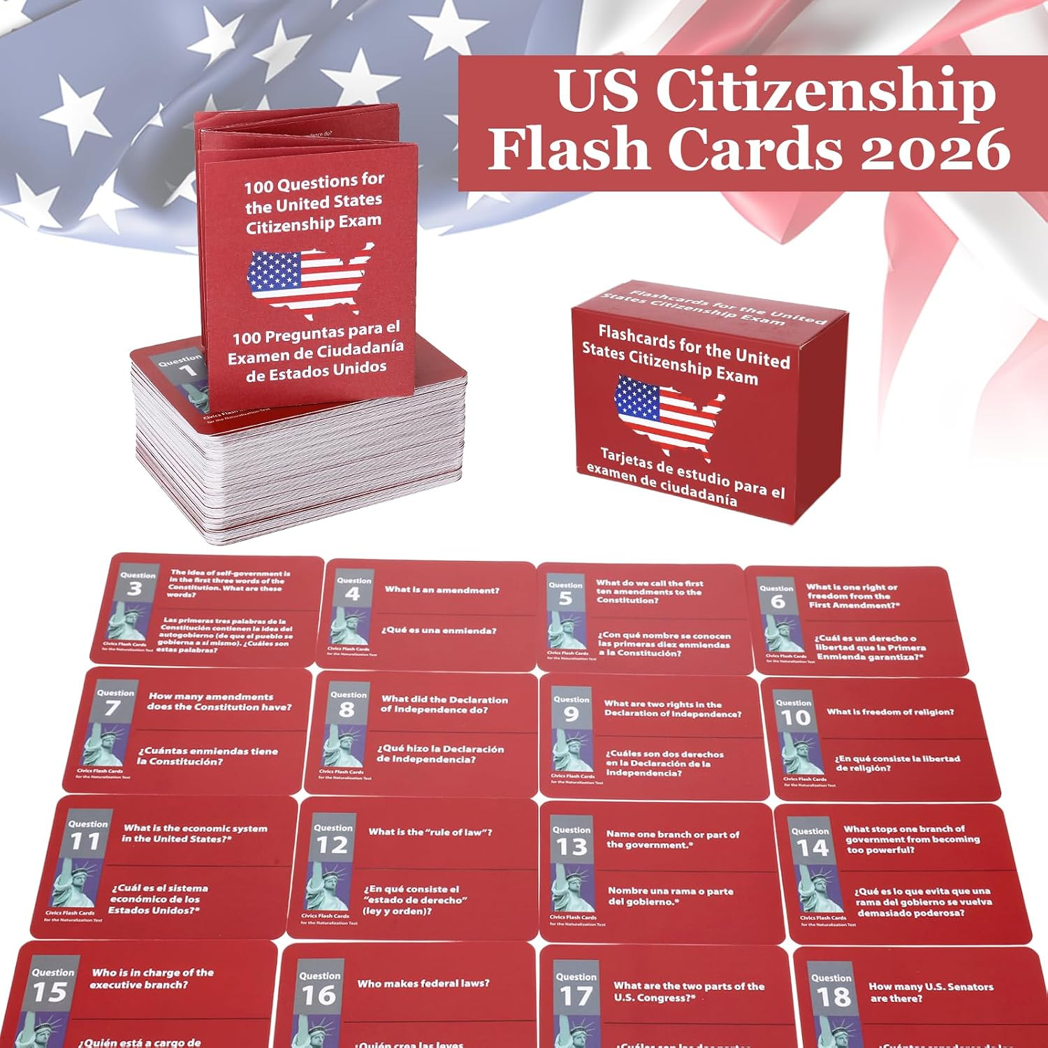 Us Citizenship Test Study Guide 2026, US Citizenship Flash Cards 2026