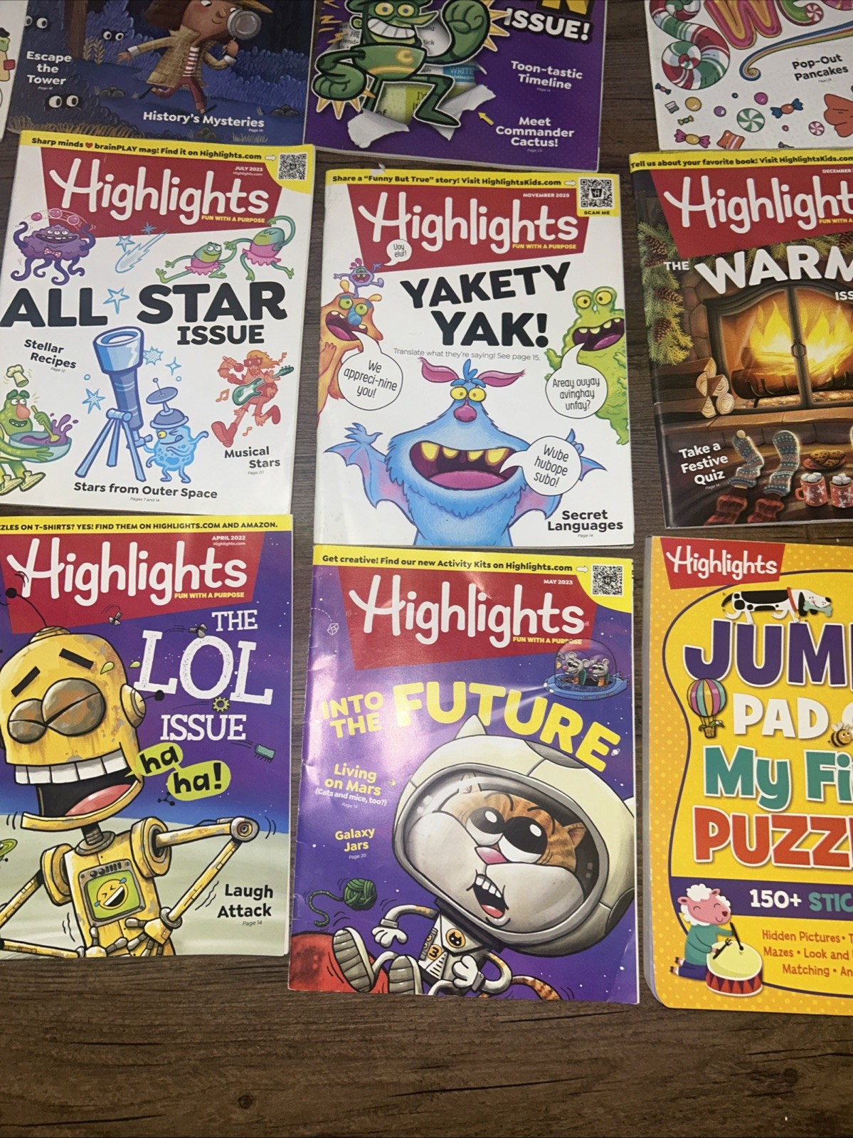 Highlights Magazines Lot 20 Kids Education Activities Stories Puzzles Craft Draw