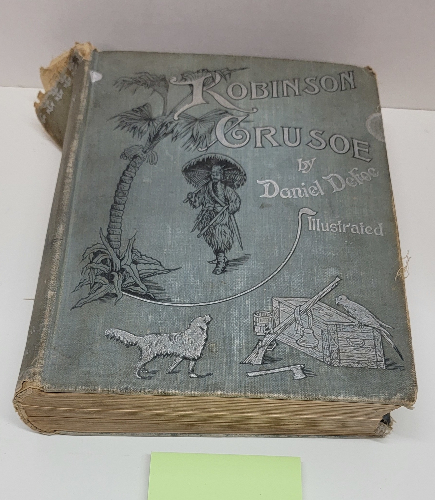 Life & Adventures of Robinson Crusoe by Daniel Defoe Illustrated W.B Conkey 1890