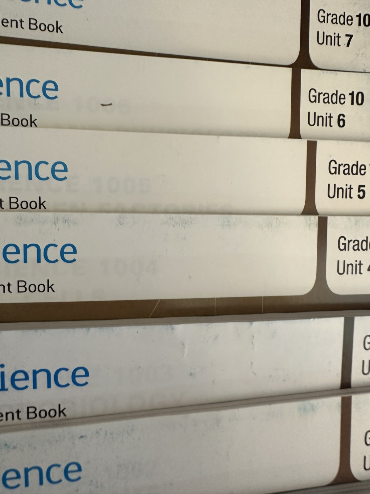 Lifepac Science 10th Grade Student Set Units Workbook Units 1-10 Homeschool