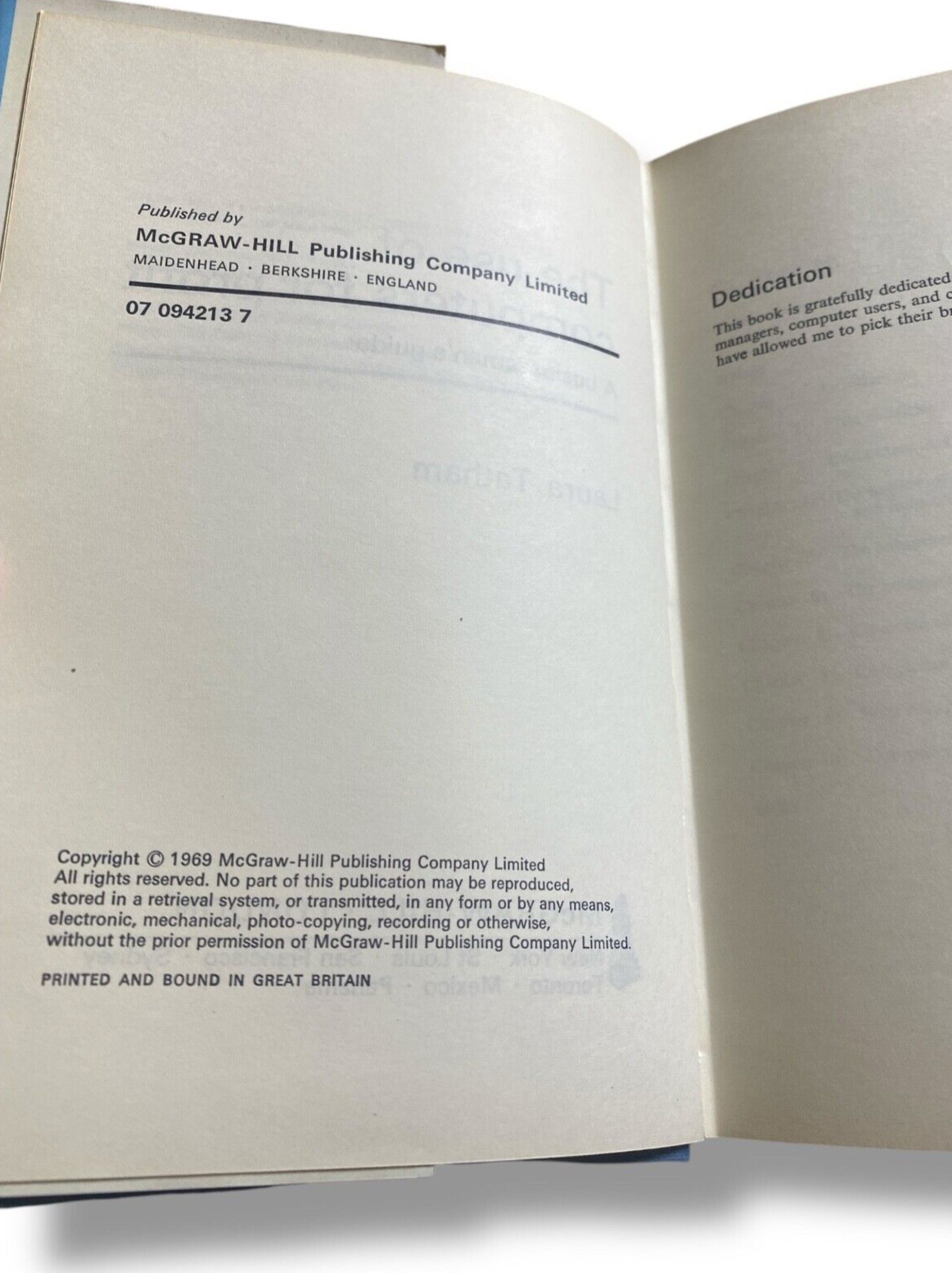 THE USE OF COMPUTERS FOR PROFIT Laura Tatham 1969 Vintage Hardcover *RARE*