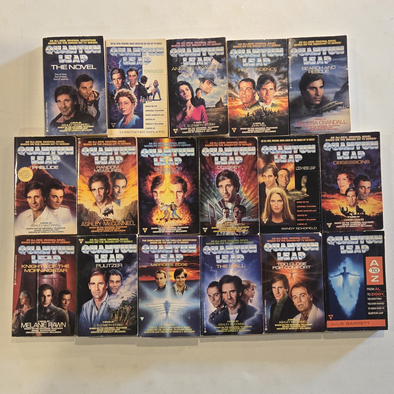 Quantum Leap – Obsessions/Odyssey/Mirror’s Edge… PAPERBACK BOOK – LOT OF 16