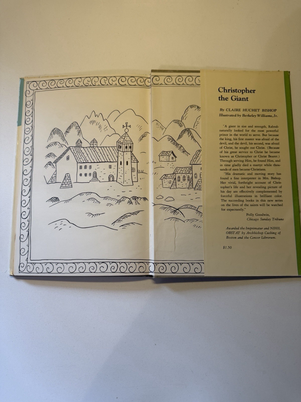 First Edition 1952 Bernard and His Dogs Claire Huchet Bishop HC Dust Jacket