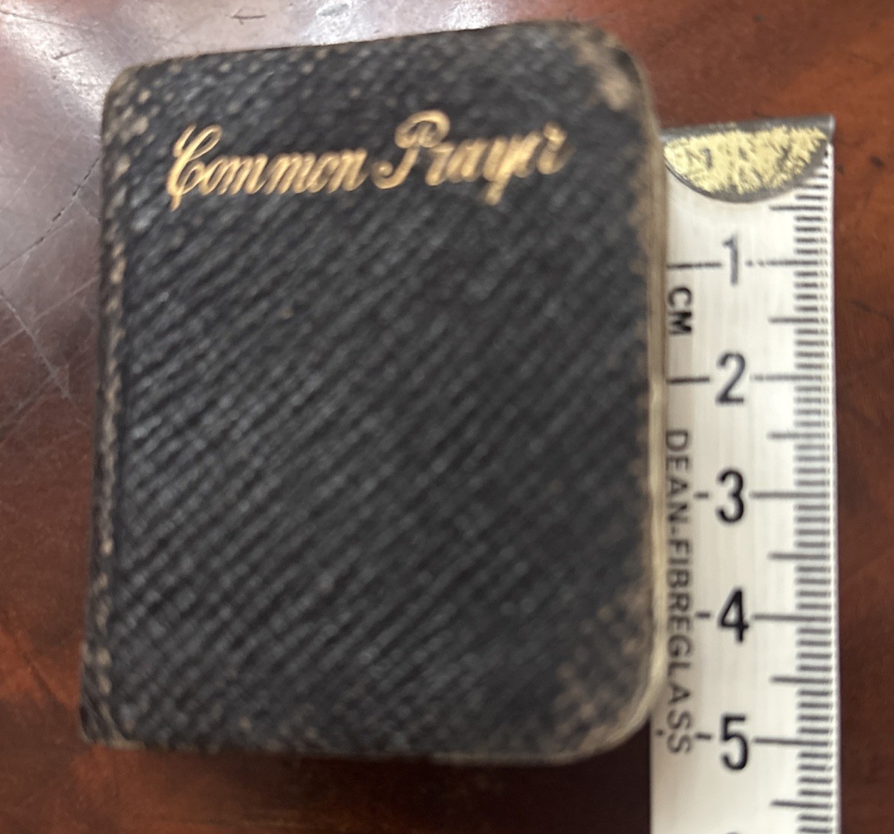 c1900 Miniature Book Common Prayer & Psalms 5cm x 4cm