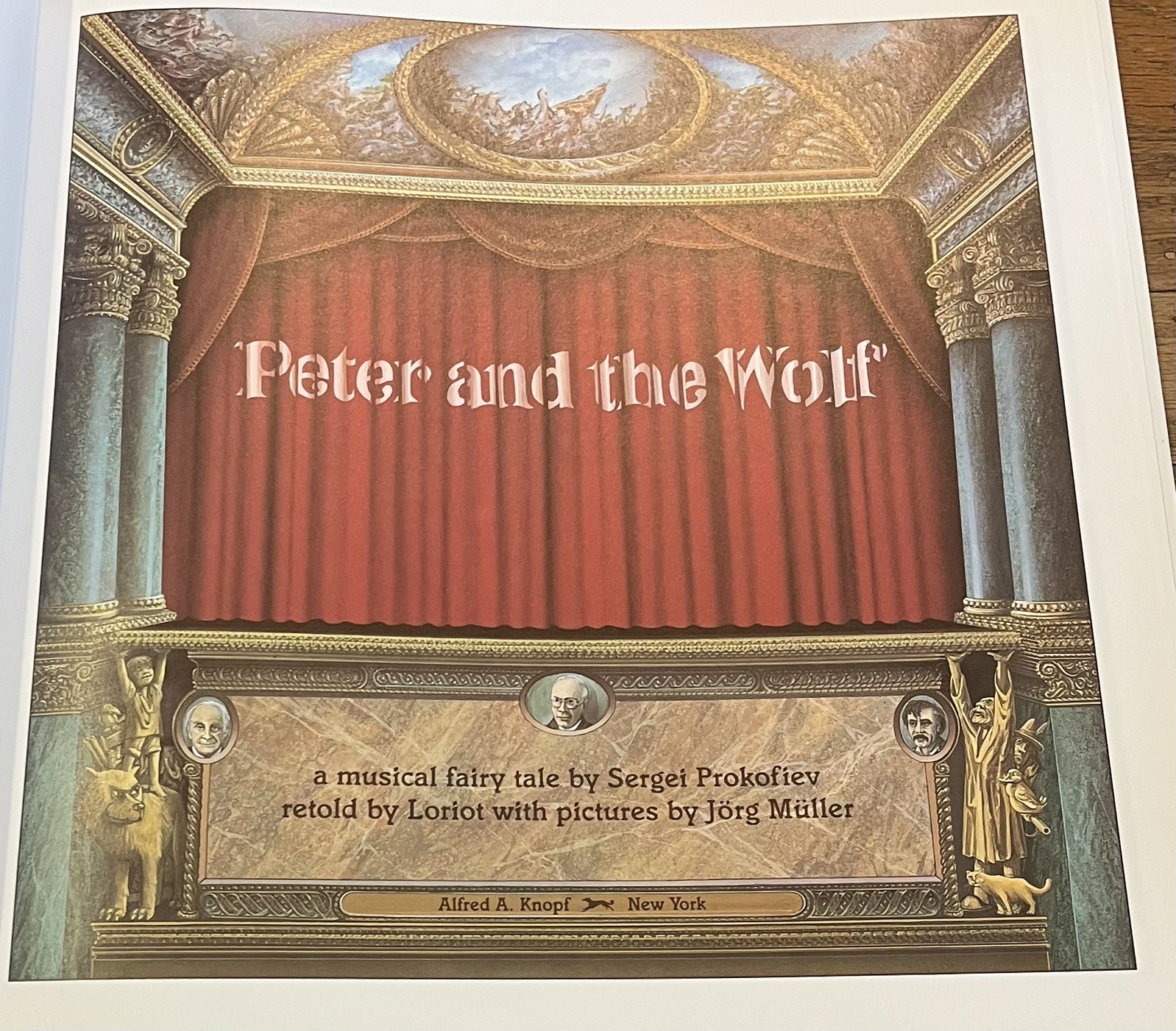 PETER AND THE WOLF : illus Jorg Muller : Sergei Prokofiev : book only : vintage