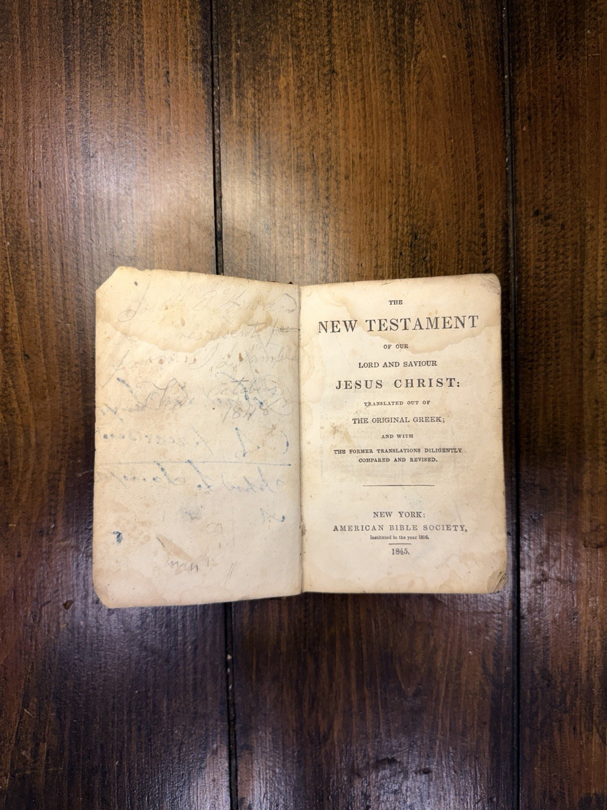 1845 Bible (New Testament) English/American