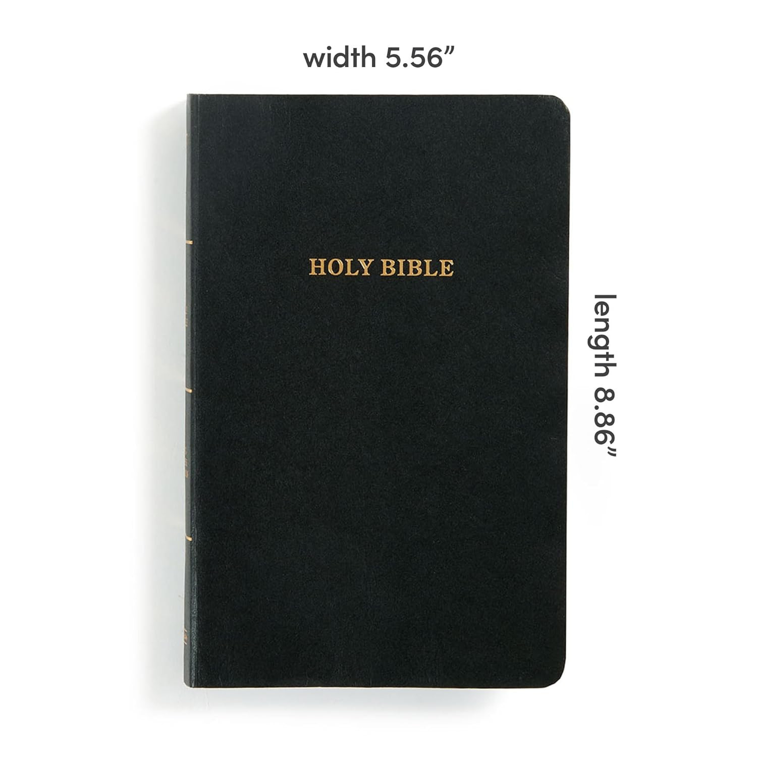 KJV Gift and Award Bible, Black Imitation Leather, KJV Holy Bible, Red Letter, P
