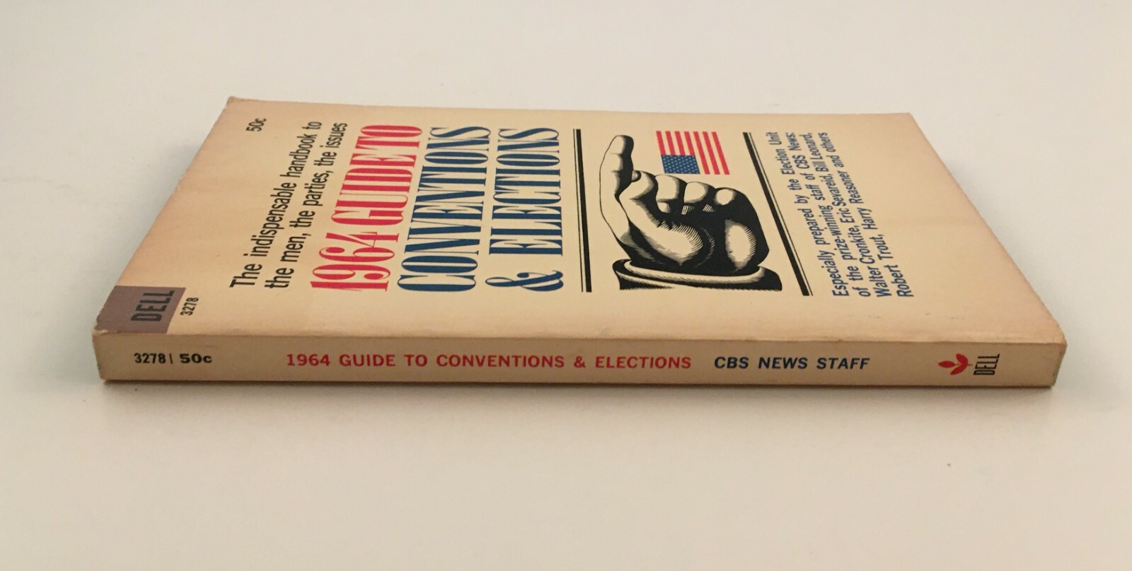 1964 Guide to Conventions & Elections CBS News Staff PB Paperback Vintage Dell