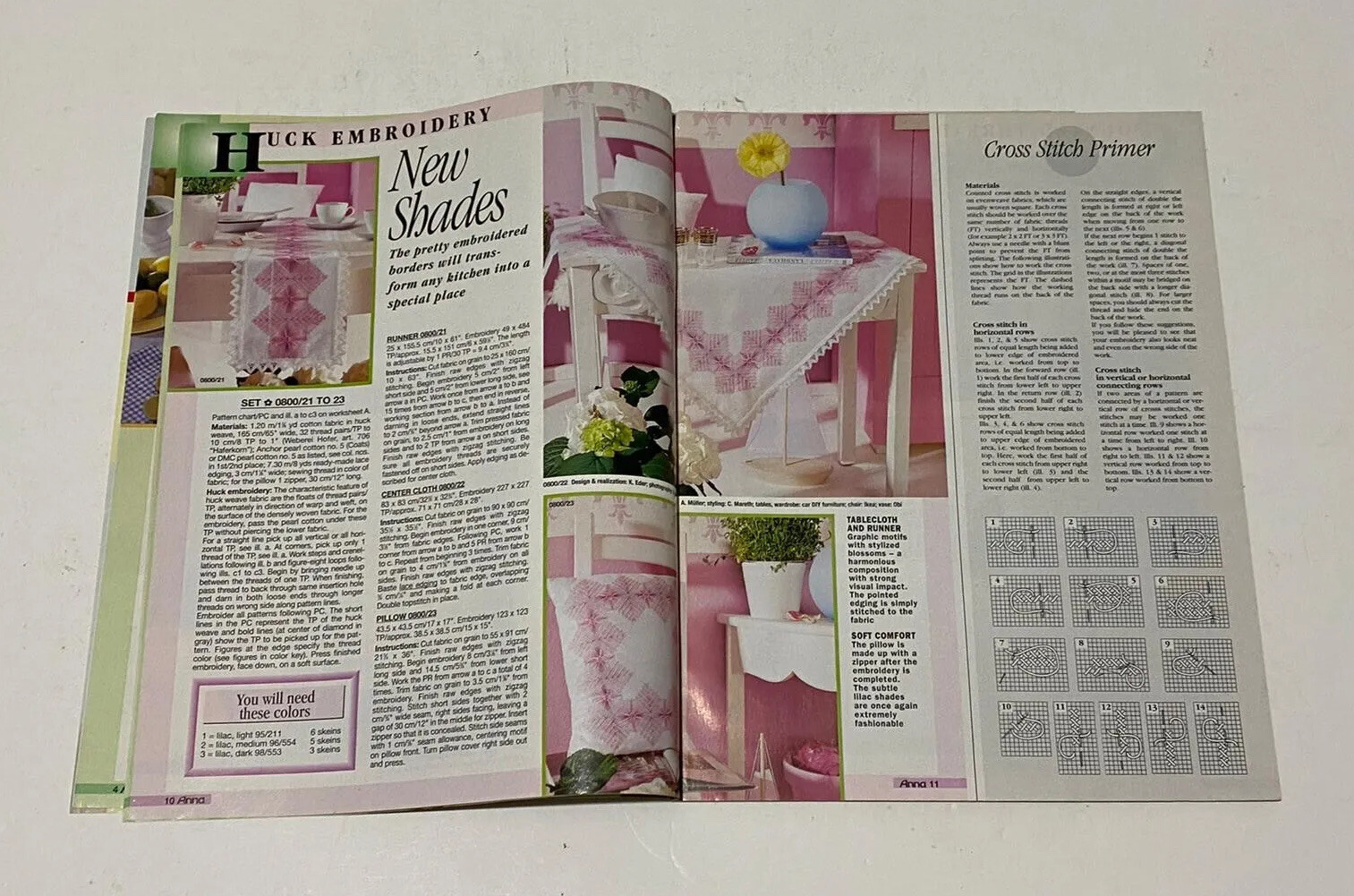 Vintage ANNA Burda Knitting & Needlecrafts Magazine AUG 2000,Creative Projects