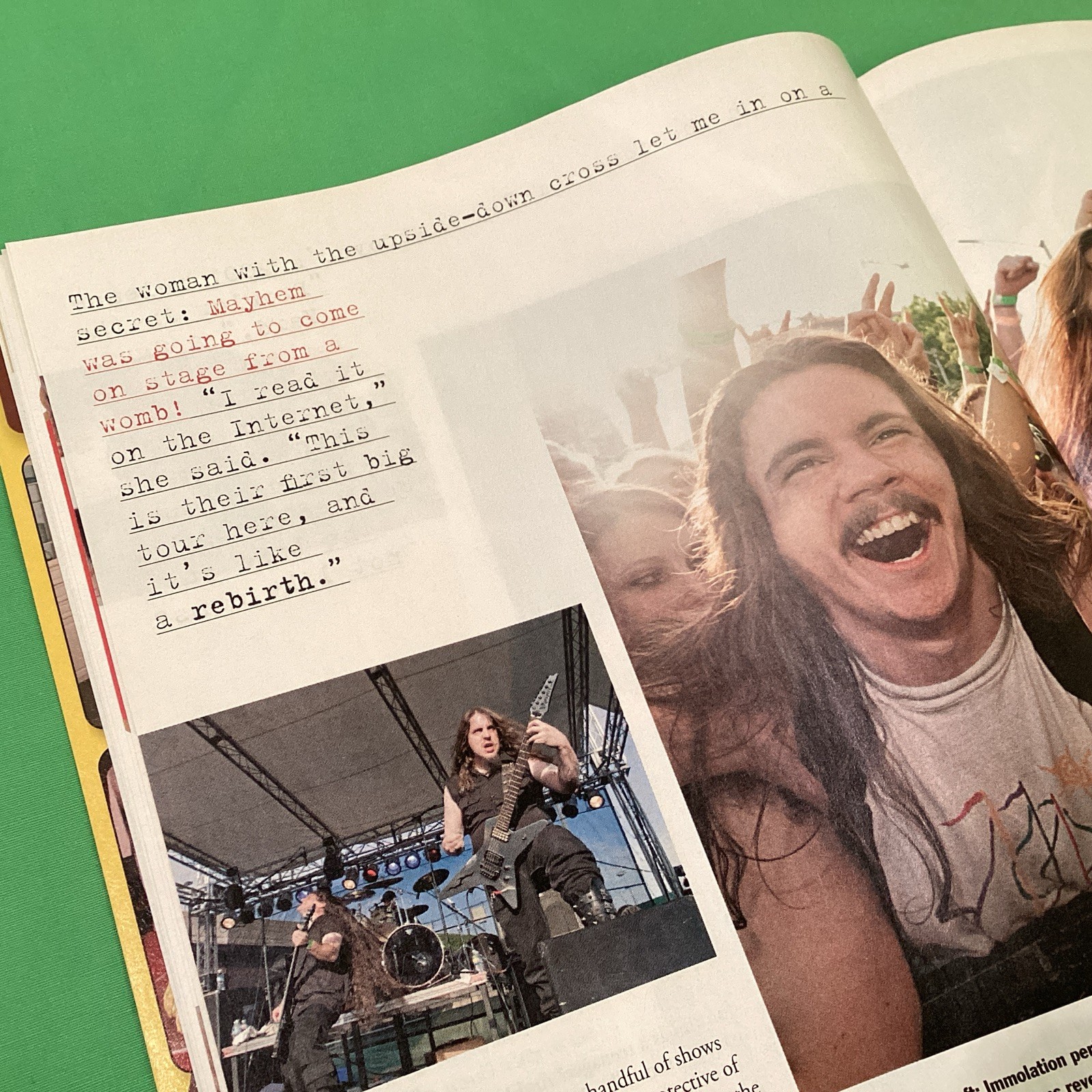 Death Metal Music journal, Washington Post Magazine, Aug 2009