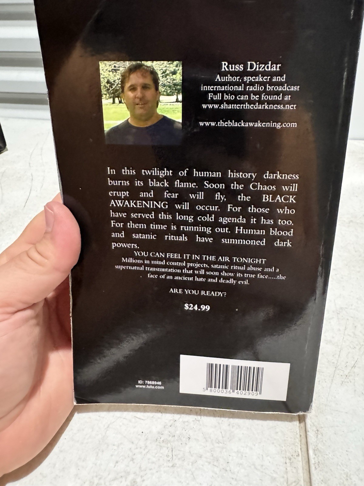 The Black Awakening Russ Dizdar 2009 Original First Edition Paperback Book!