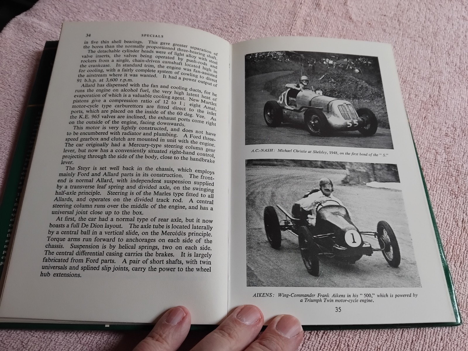 Specials by John Bolster Hardcover 1971 Revised Edition FREE POST 30s Racing Car