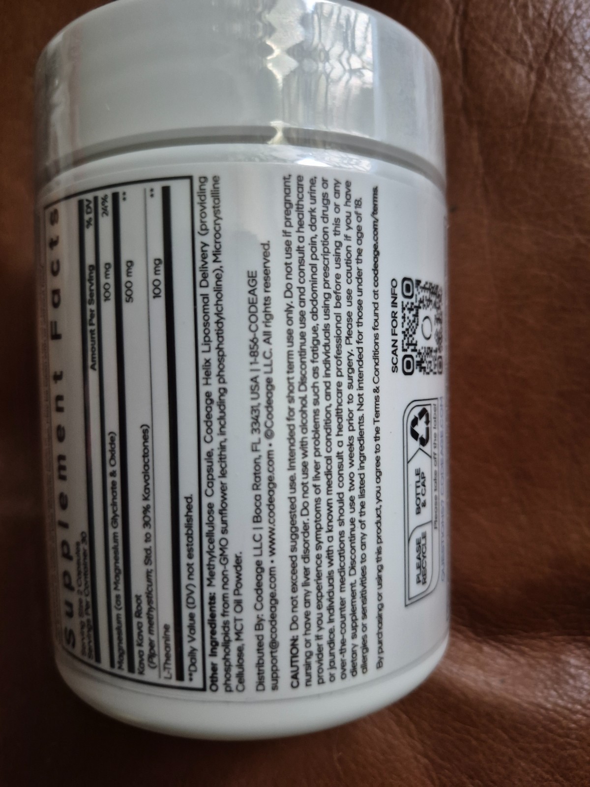 Codeage Liposomal Kava Kava+ Supplement 60 Count (Pack of 1) New Sealed exp 7/28