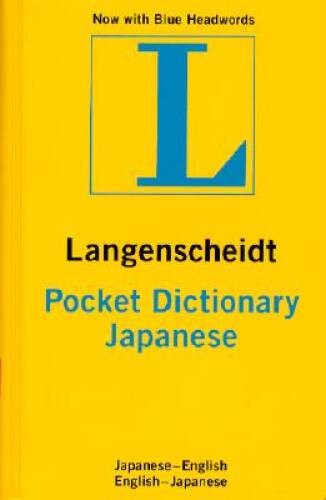 Langenscheidt’s Pocket Dictionary Japanese/English English/Japanese – GOOD