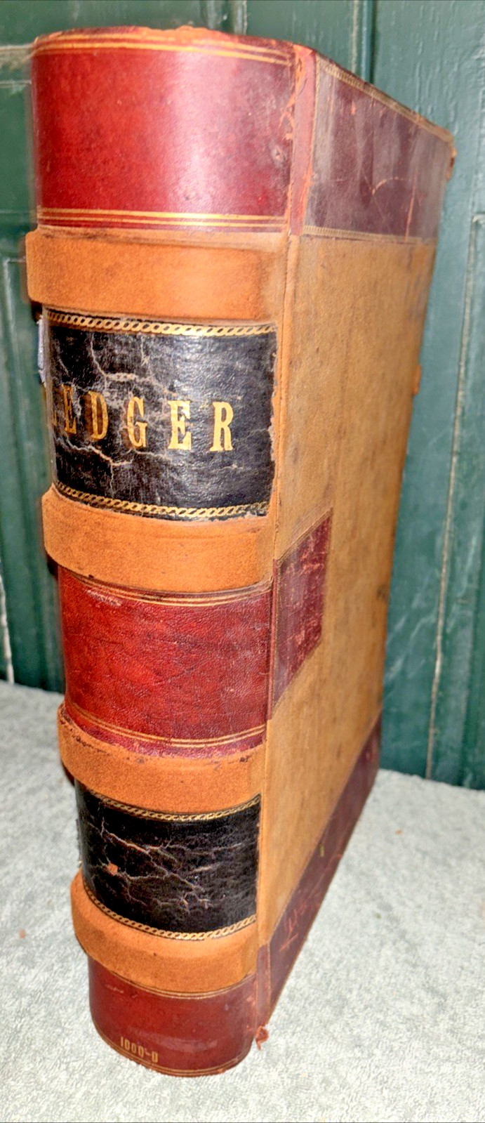 Huge Antique 1905 Ledger (Howard R. Rohn of Garfield, Berks Co. PA)