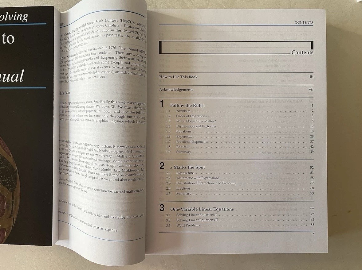The Art of Problem Solving Introduction to Algebra and Solutions Manual – New