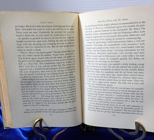 Spies For The Blue and Gray, by Harnett T. Kane, 1954 First Edition, HC/DJ.