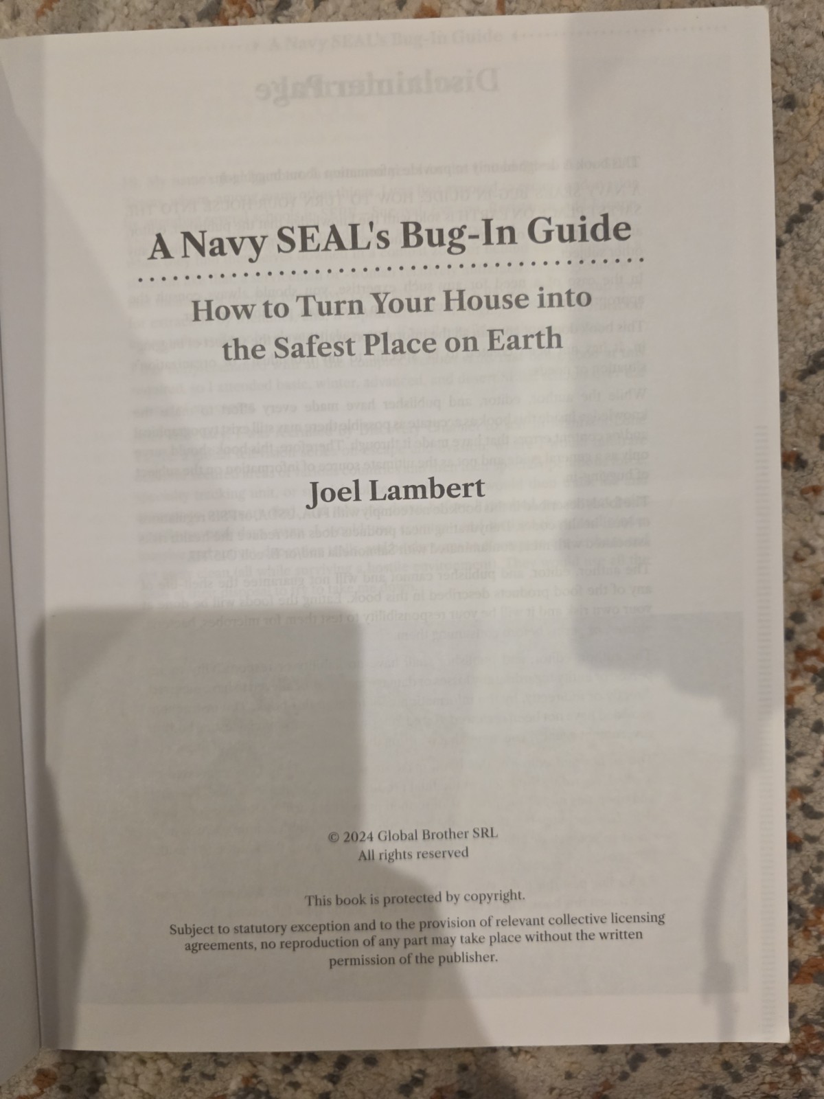 A Navy Seals BUG IN GUIDE