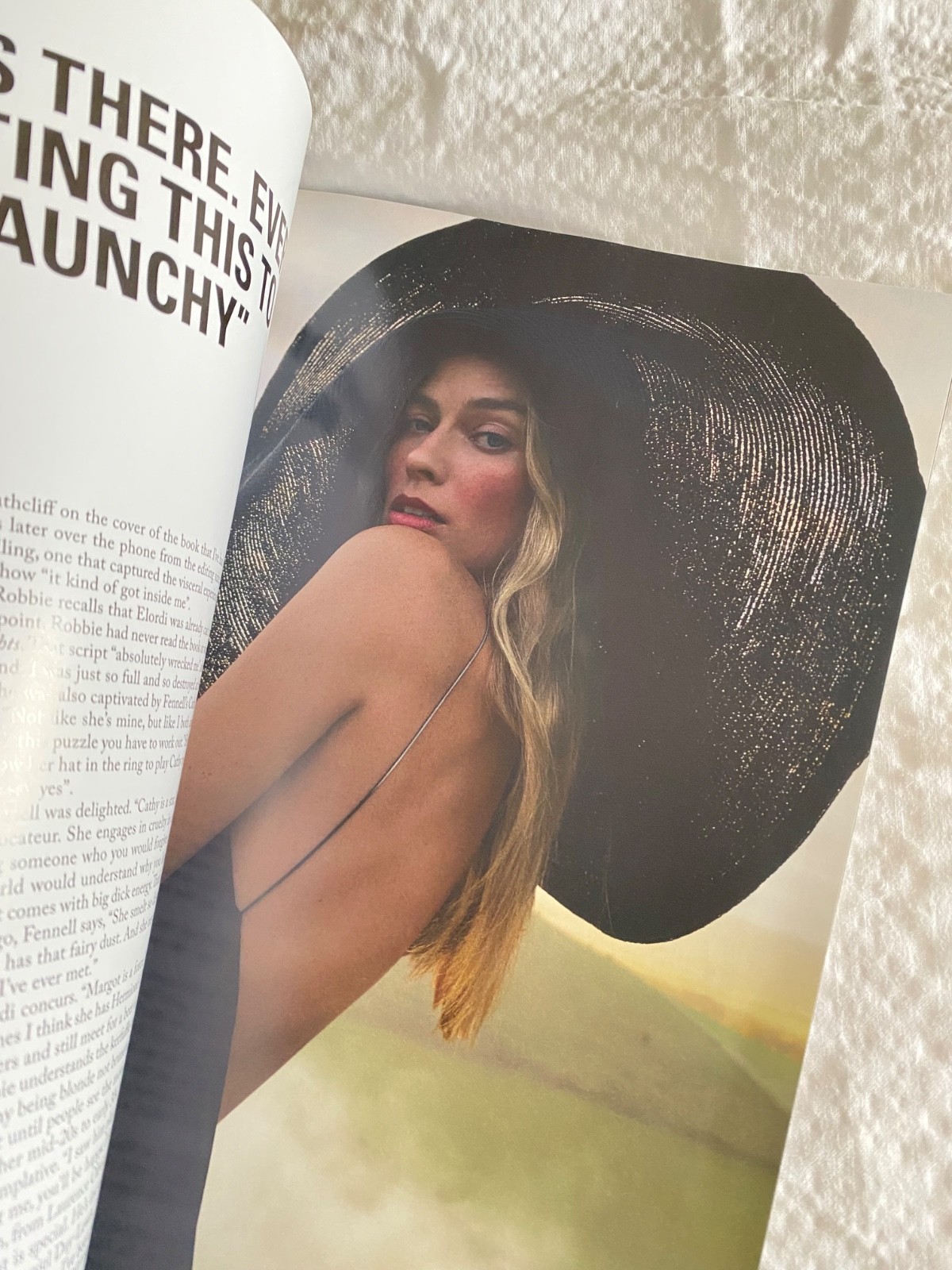 British UK Vogue Magazine January 2026 Margot Robbie photo shoot new
