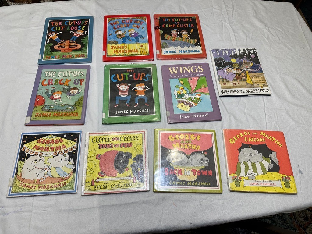 Lot 11 JAMES MARSHALL Picture Books George Martha Fairy Tales Cut-Ups HC ExLib