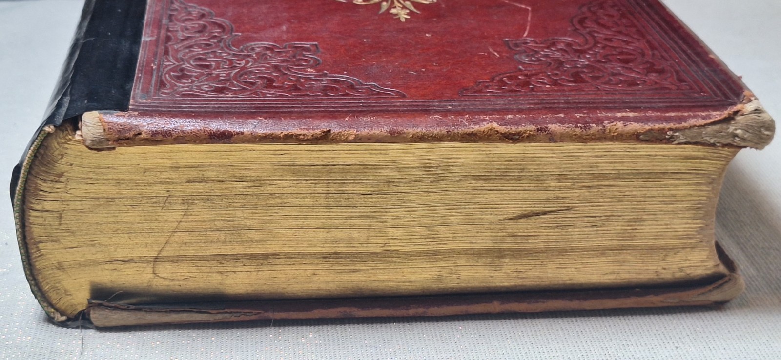 Antique Shakespeare Art Edition 1889 Decorative Debossed Gold Gilt Cover, Edges