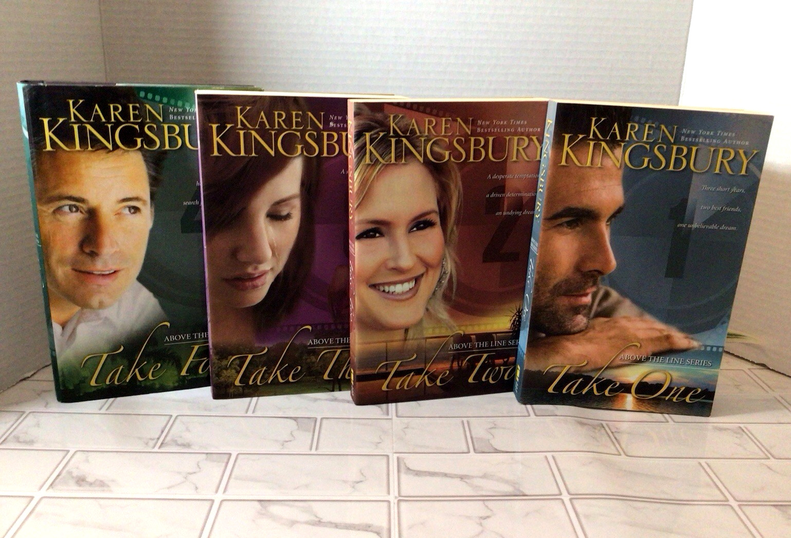 Karen Kingsbury Mixed Book Lot Christian Fiction Above the Line (8 PB 1 HC/DC)