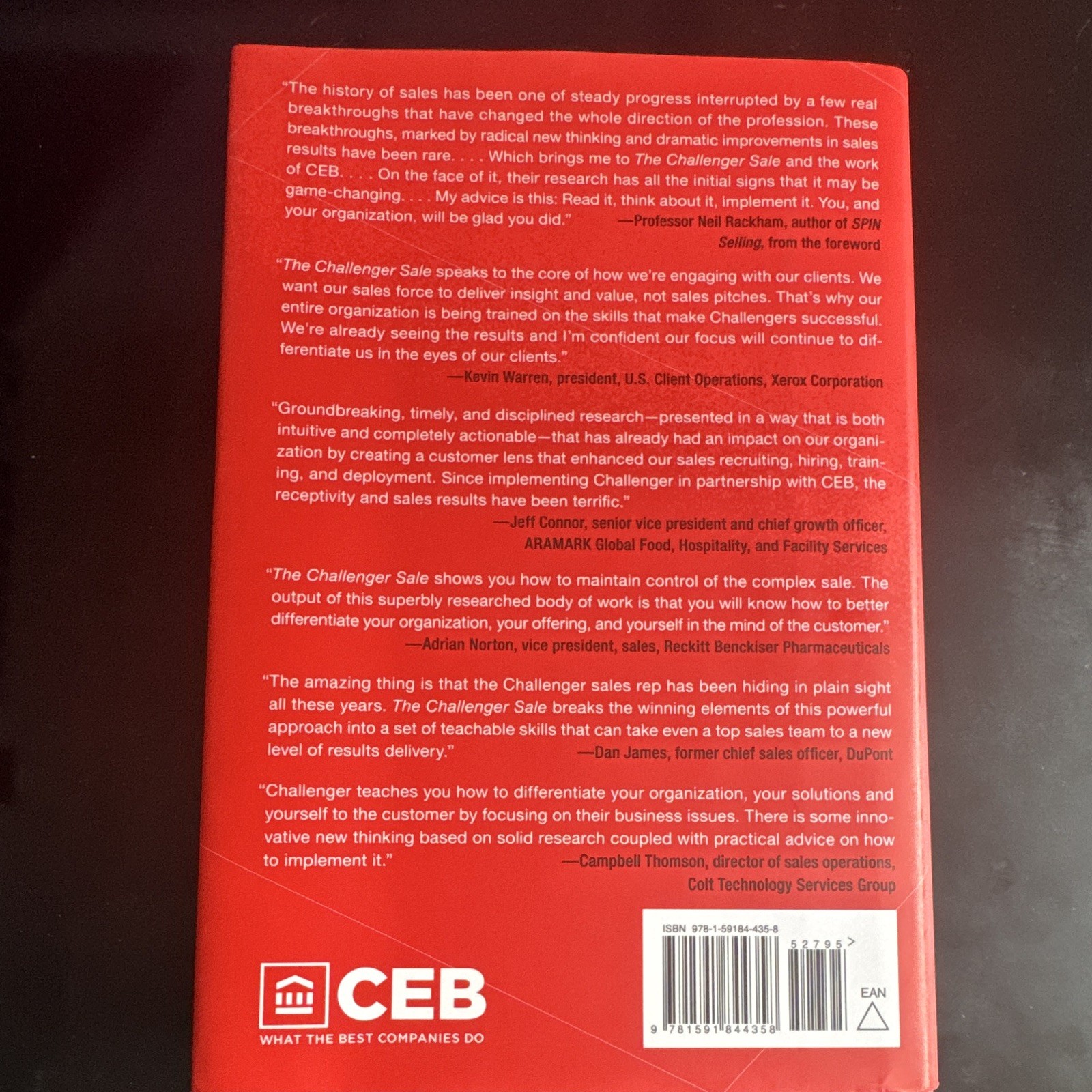 The Challenger Sale by Matthew Dixon & Brent Adamson Paperback English 2011