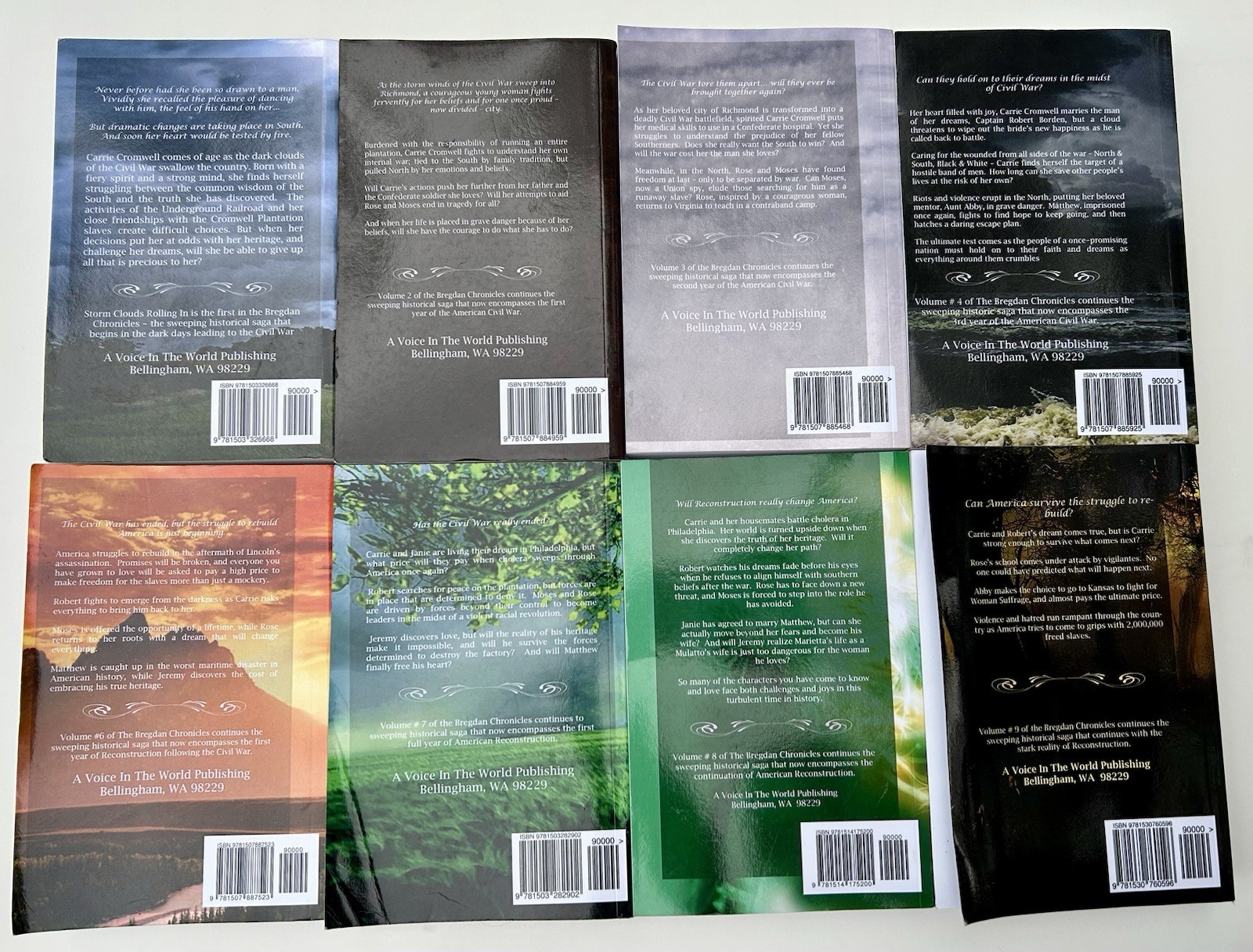 THE BREGDAN CHRONICLES by Ginny Dye Book Lot of 8 #1-4 6-9 PB Civil War
